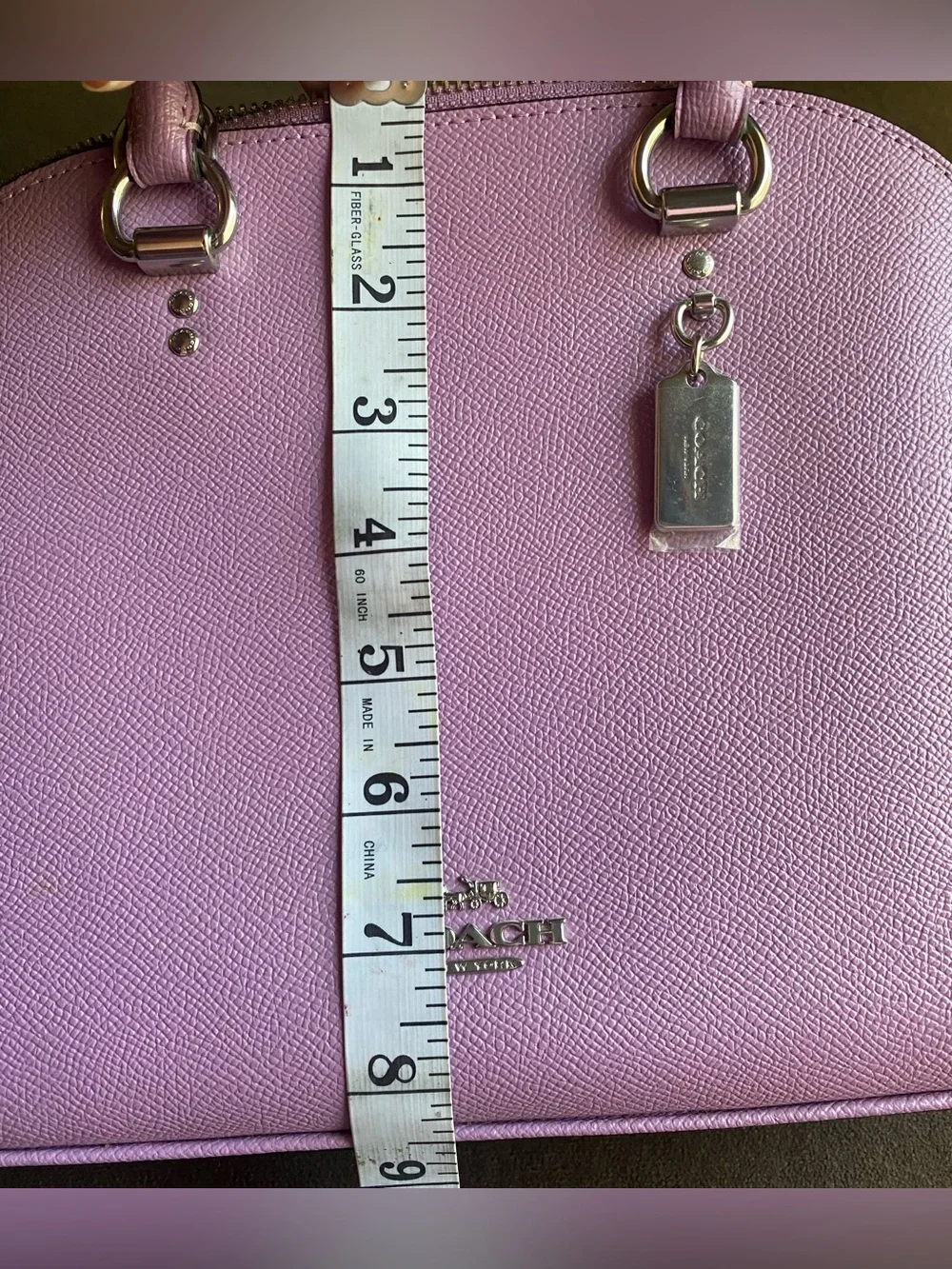 Purple coach bag